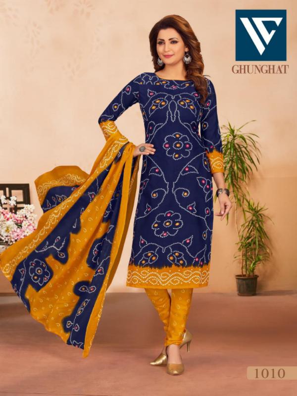 Ghunghat 1 Fancy Cotton Bandhani Printed Dress Materials